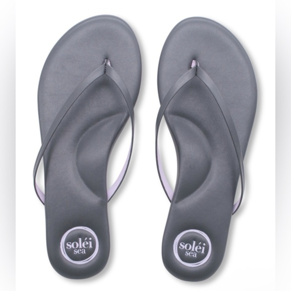 Solei Sea | Indie21 Grey & Pink Flip Flop / Sandals | Women’s 8 - Picture 1 of 3
